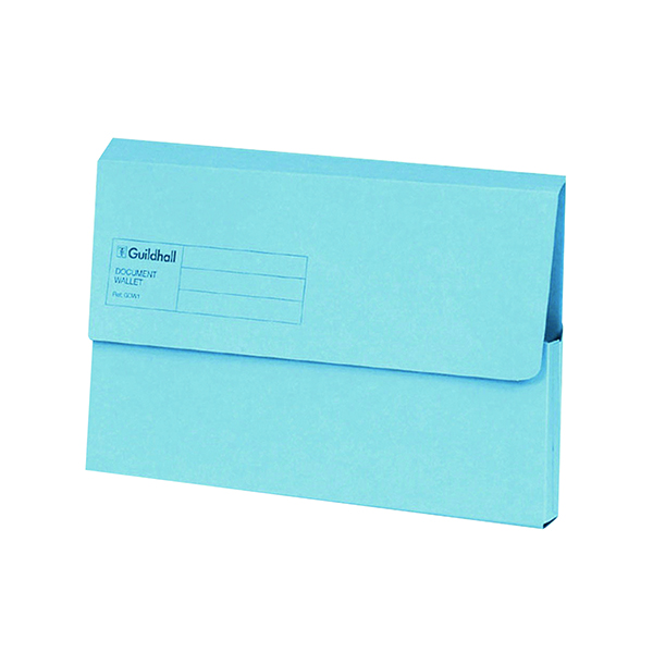 GUILDHALL DOC WLT FOOLSCAP BLUE PK50