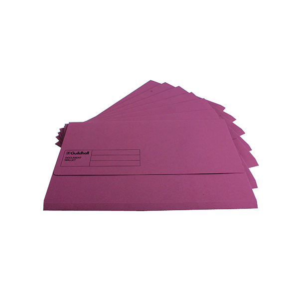 GUILDHALL DOC WLT FOOLSCAP PINK PK50