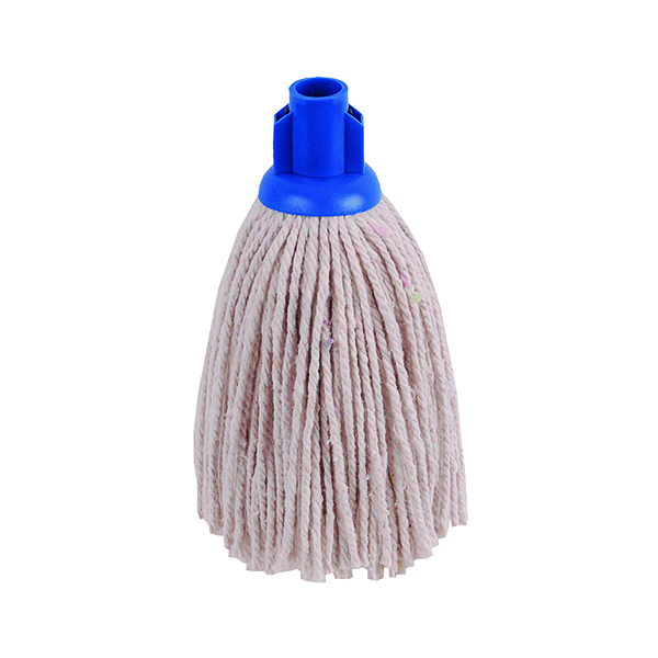 2WORK 12OZ PY SMOOTH MOP BLUE PK10