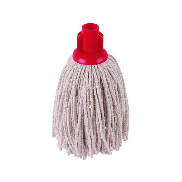 2WORK 12OZ PY SMOOTH MOP RED PK10