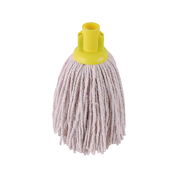 2WORK 12OZ PY SMOOTH MOP YELLOW PK10