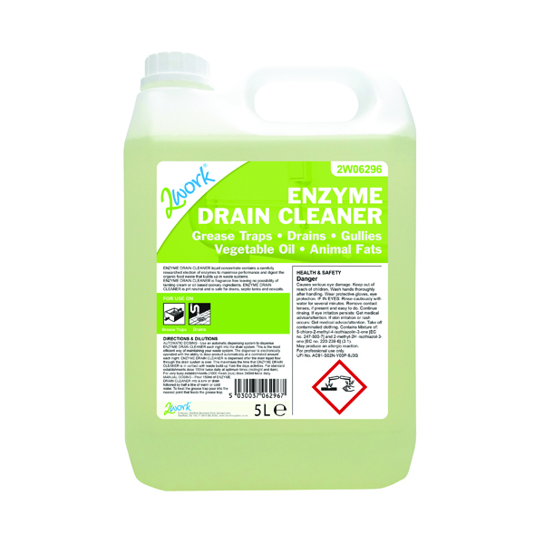 2WORK ENZYME DRAIN CLEANER 5 LITRE