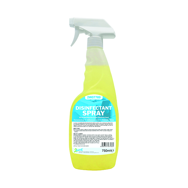 2WORK DISINFECTANT SPRAY 750ML PK6