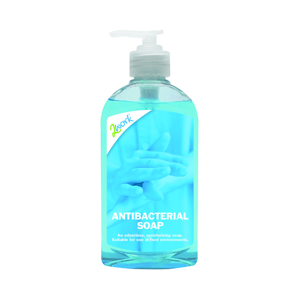 2WORK ANTIBACTERIAL SOAP 300ML PK6