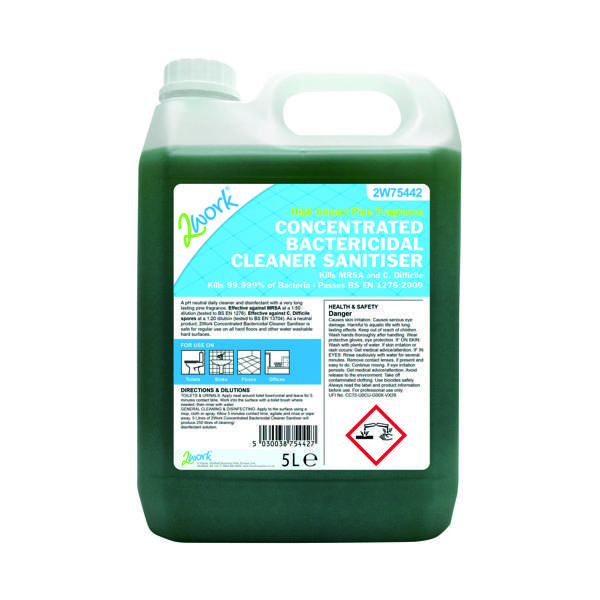 2WORK CONCENTRATED BACTERICIDAL 5L