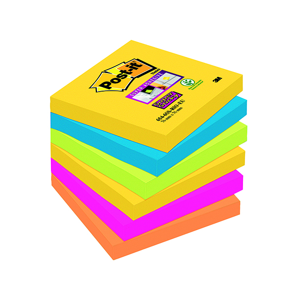 Post-it S/S Notes 76x76 Rio Pk6