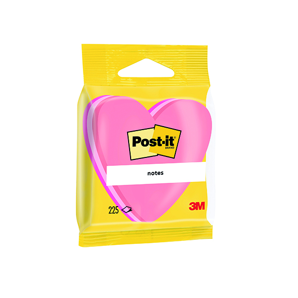 POST-IT HEART 70X70MM PNK PK12 2007H