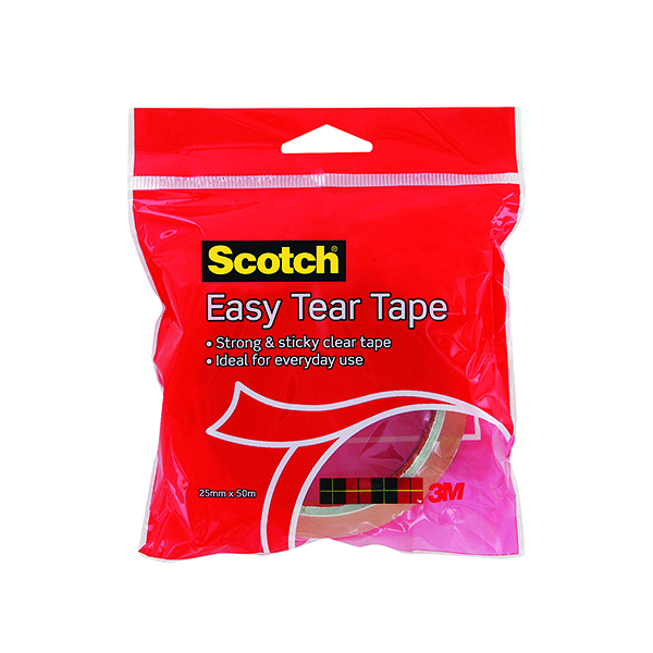 3M SCOTCH EASY TEAR CLEAR TAPE ROLL