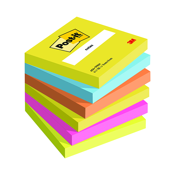 POST-IT NOTES ENERGETIC 76X76 PK6