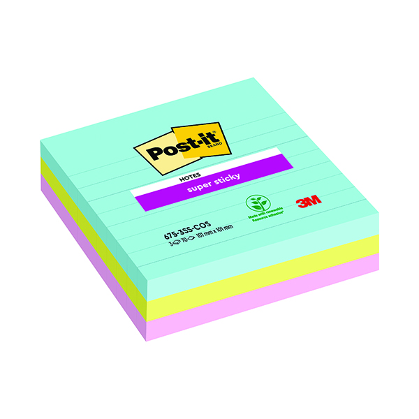 POST-IT S/S LINED XL NOTES COSMIC P3