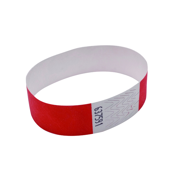 ANNOUNCE 19MM WRIST BANDS RED PK1000