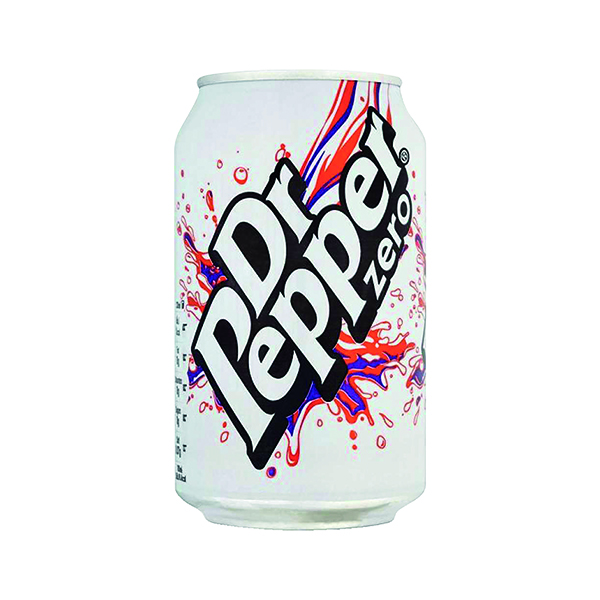 DR PEPPER ZERO 330ML CANS PK24