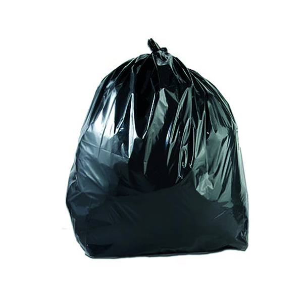 REFUSE SACK MEDIUM DUTY BLACK PK200