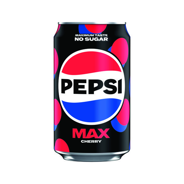 PEPSI MAX CHERRY CANS 330ML PK24