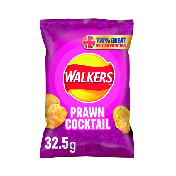WALKERS PRAWN COCKTAIL CRISPS PK32