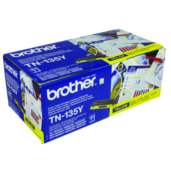 BROTHER TN-135Y TONER CART HY YELLOW