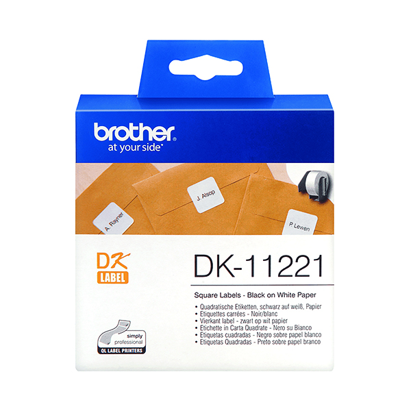 BROTHER LABEL ROLL 23MM BLK ON WH