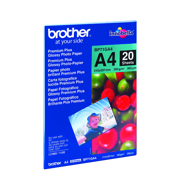 BROTHER BP71 PHOTO PAPER GLS A4 PK20
