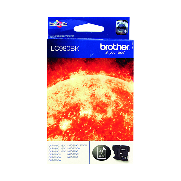 BROTHER LC980BK INK CARTRIDGE BLACK