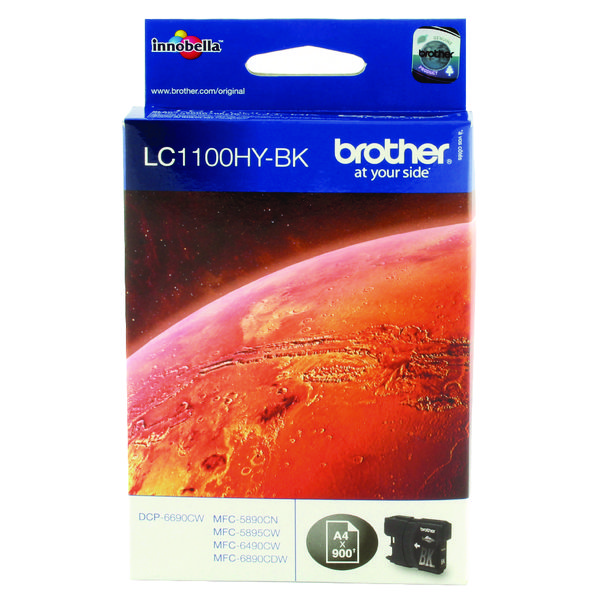 BROTHER LC1100HY-BK INK CART HY BLK