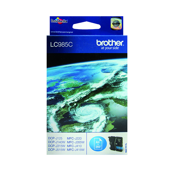 BROTHER LC985C INK CARTRIDGE CYAN