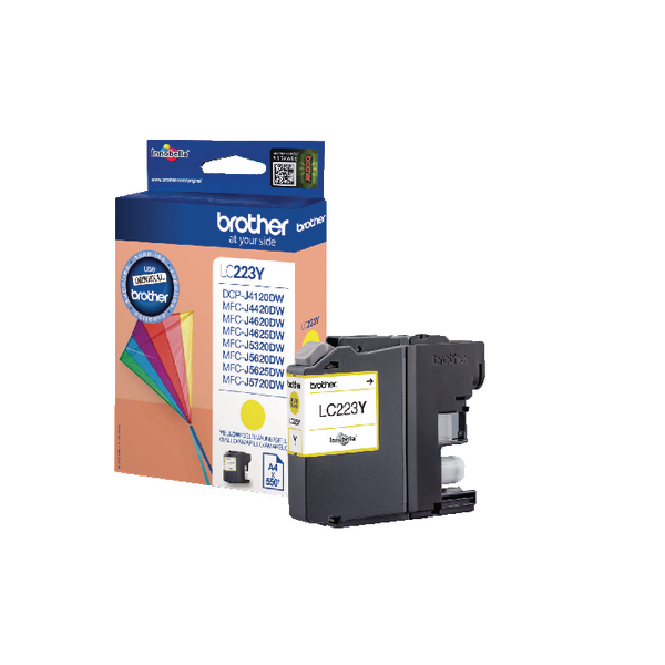 BROTHER LC223Y INK CARTRIDGE YELLOW