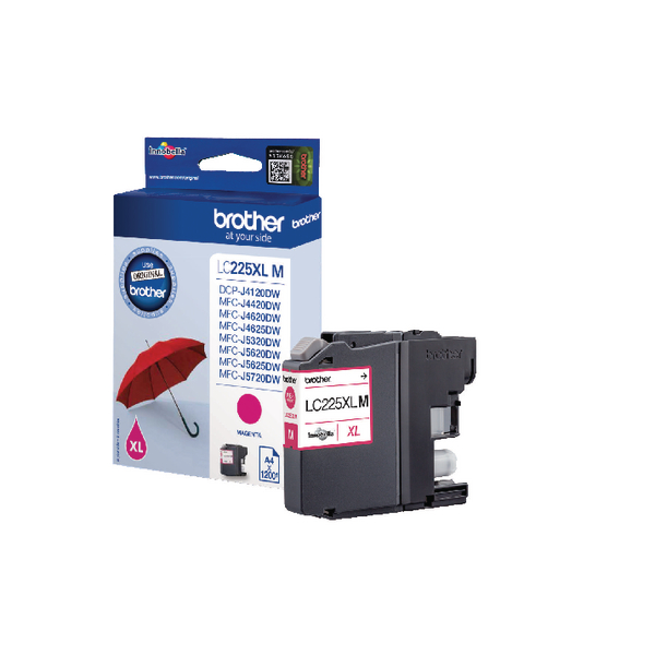 BROTHER LC225XLM INK CART HY MAGENTA