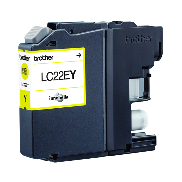 BROTHER LC22EY INK CART YELLOW