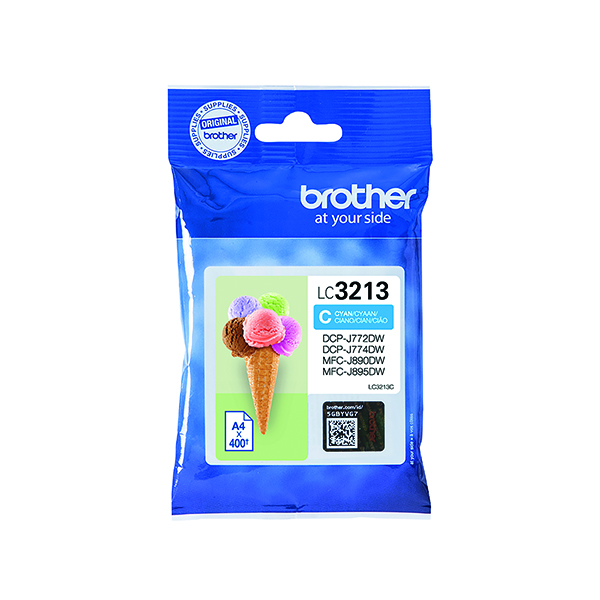 BROTHER LC3213C INK CART HY CYAN