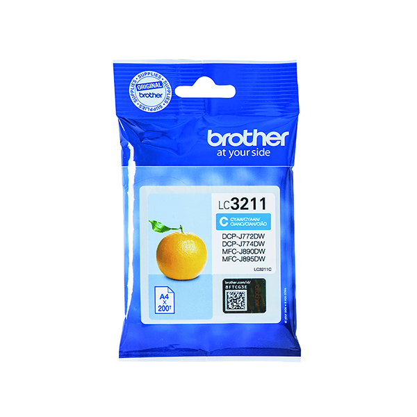 BROTHER LC3211C INK CARTRIDGE CYAN