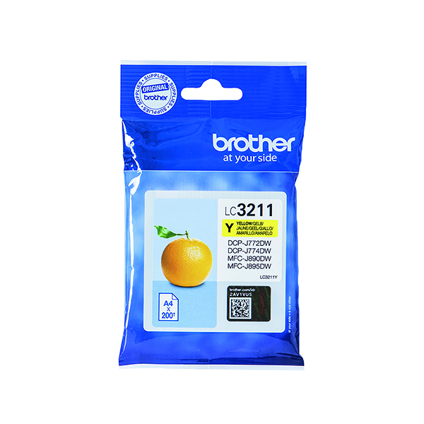 BROTHER LC3211Y INK CART YELLOW