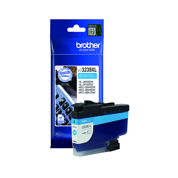 BROTHER LC3239XLC INK CART HY CYAN