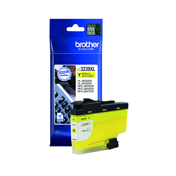 BROTHER LC3239XLY INK CART HY YELLOW