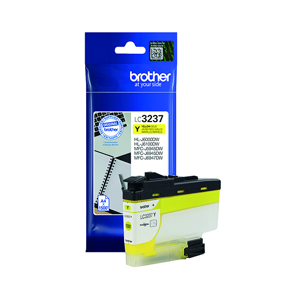 BROTHER LC3237Y INK CART YELLOW