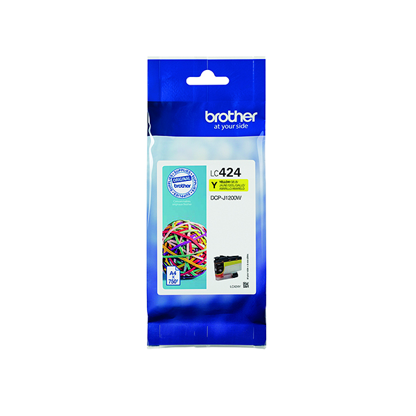 BROTHER LC424Y INK CARTRIDGE YELLOW