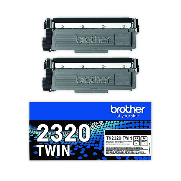 BROTHER TN-2320TWIN TNR TWNPK HY BLK