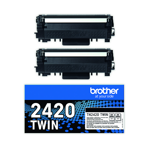 BROTHER TN-2420TWIN TNR TWNPK HY BLK