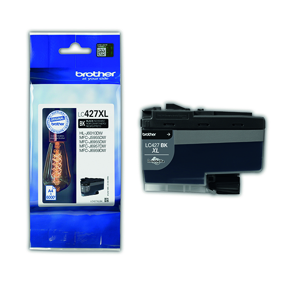 BROTHER LC427XLBK INK CART HY BLACK