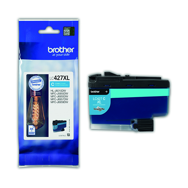 BROTHER LC427XLC INK CART HY CYAN