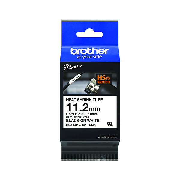 BROTHER HSE TUBE TPE 11.2MM BLK/WHT