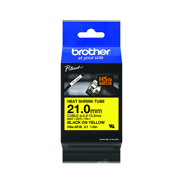 BROTHER HSE TUBE TPE 21.0MM BLK/YLW