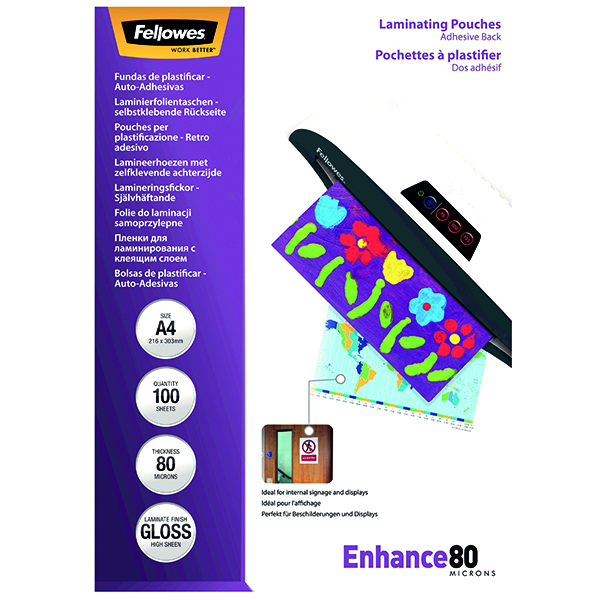 FELLOWES A4 LAM POUCH SAVE PK100