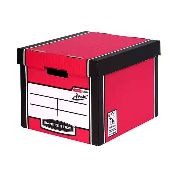 BANKERS BOX PREMIUM TALL BOX RED P5