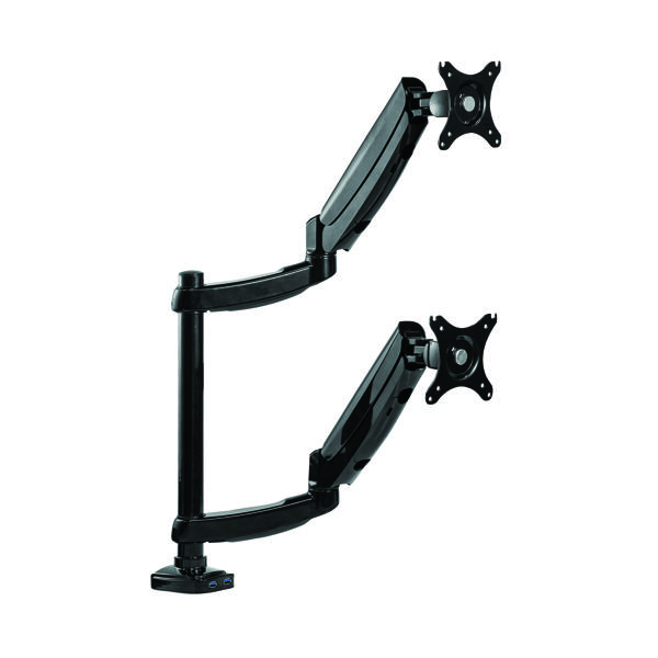 FELLOWES PLAT DUAL STACK MONITOR ARM