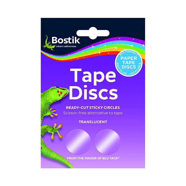 BOSTIK TAPE DISCS CLEAR PK 1440