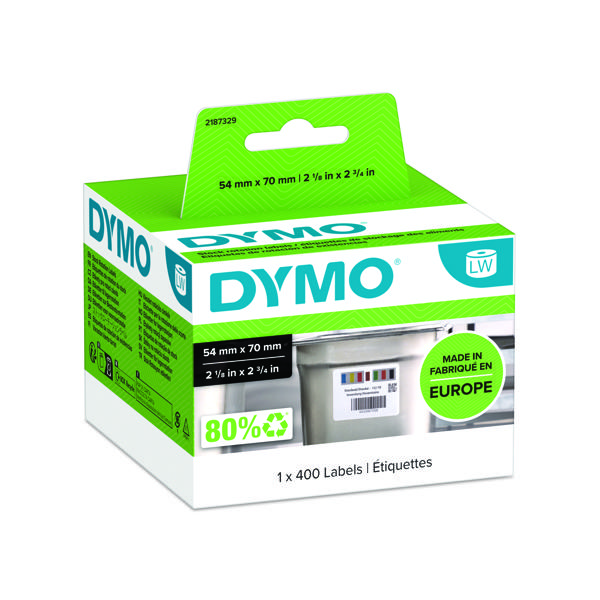 DYMO LABELWRITER STOCK LABEL 54X70MM