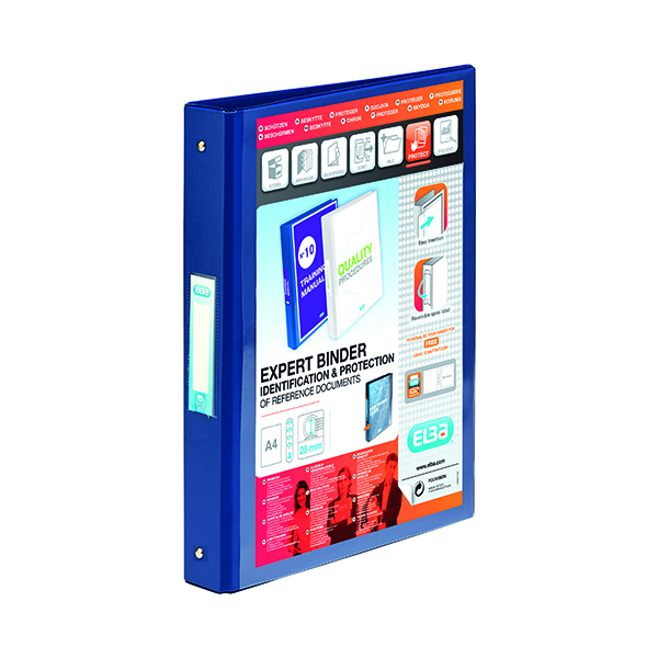 ELBA VISION 4-RING BINDER PP A4 BLU