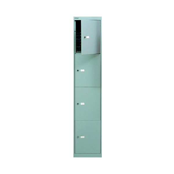 BISLEY 4 DOOR LOCKER GOOSE GREY