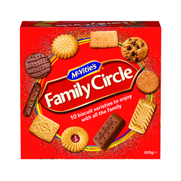 MCVITIES FAMILY CIRCLE AST 620G