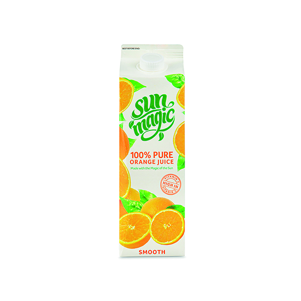 SUN MAGIC ORANGE JUICE CART 1L PK12